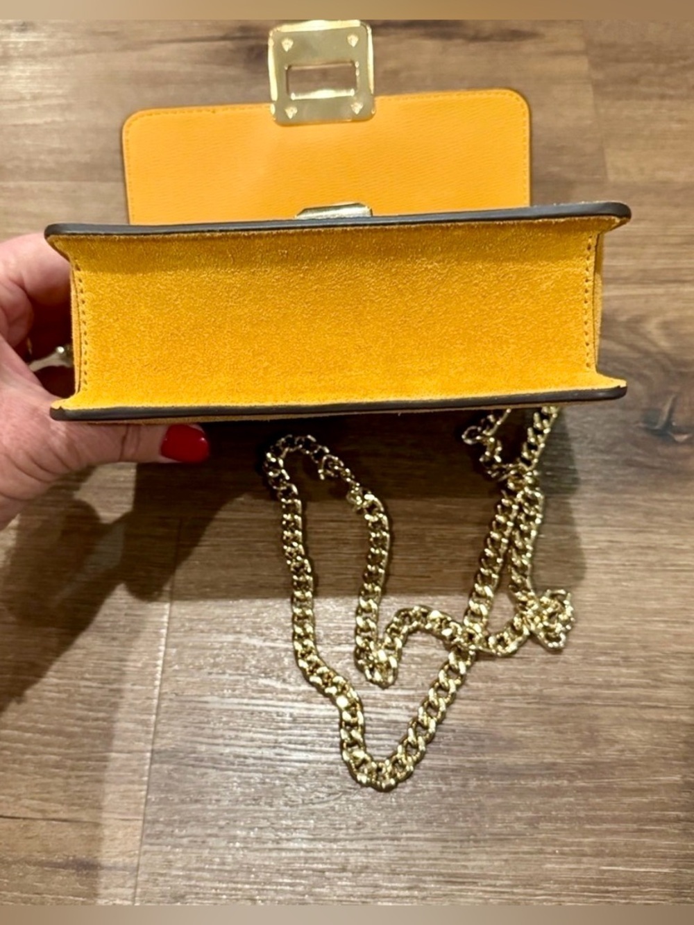 Kate Spade PHOEBE SUEDE TURNLOCK MINI FLAP CROSSBODY - Picture 10 of 11